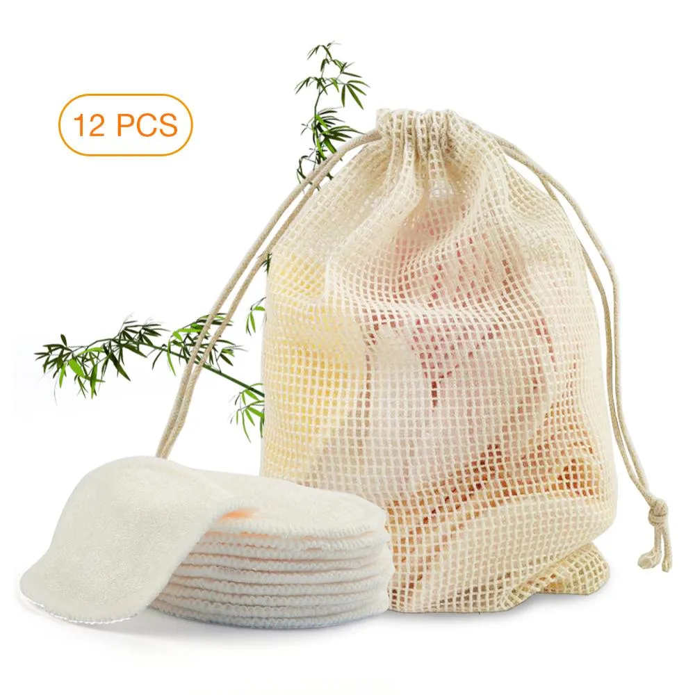 Facial Make Up Remover Bamboo Fiber Pads