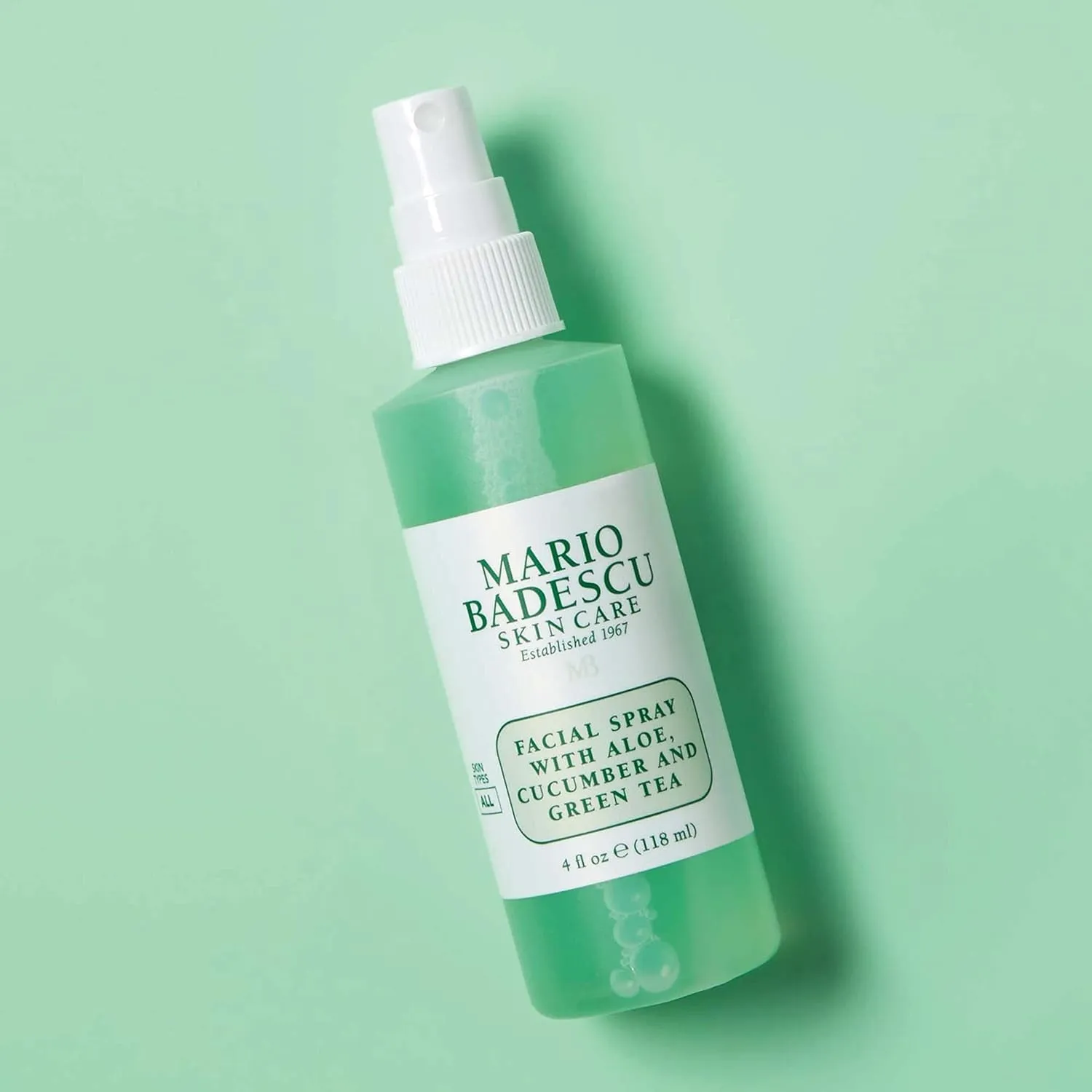 Facial Spray with Aloe, Cucumber and Green Tea for All Skin Types, Face Mist That Hydrates & Invigorates