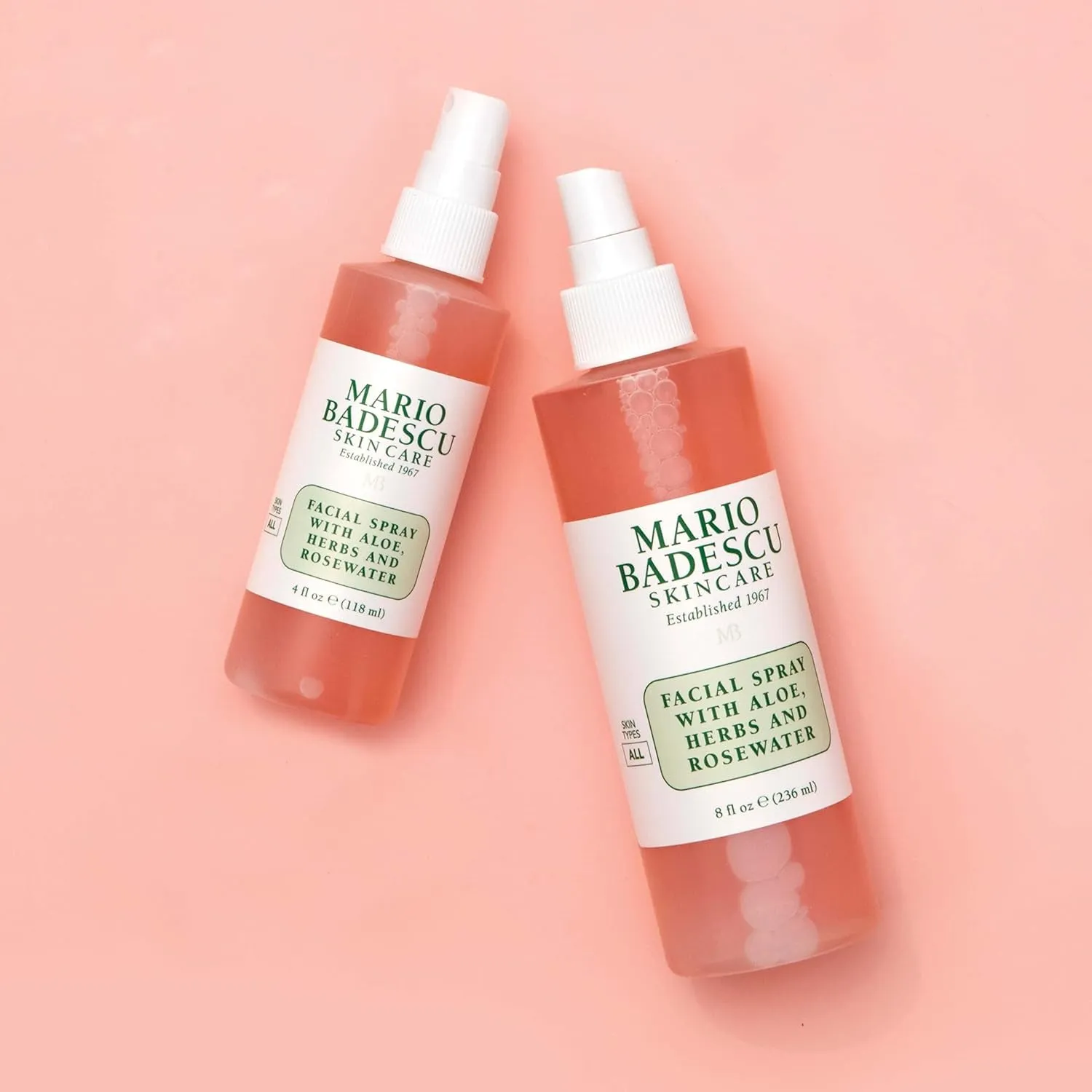 Facial Spray with Aloe, Herbs and Rose Water for All Skin Types, Face Mist That Hydrates, Rejuvenates & Clarifies