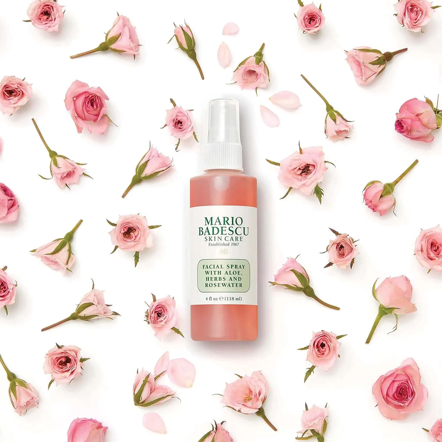 Facial Spray with Aloe, Herbs and Rose Water for All Skin Types, Face Mist That Hydrates, Rejuvenates & Clarifies
