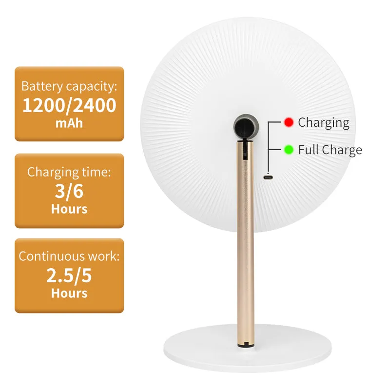 Factory Stand Smart Small Single Side Round Shape Base desktop Makeup Led  Mirror