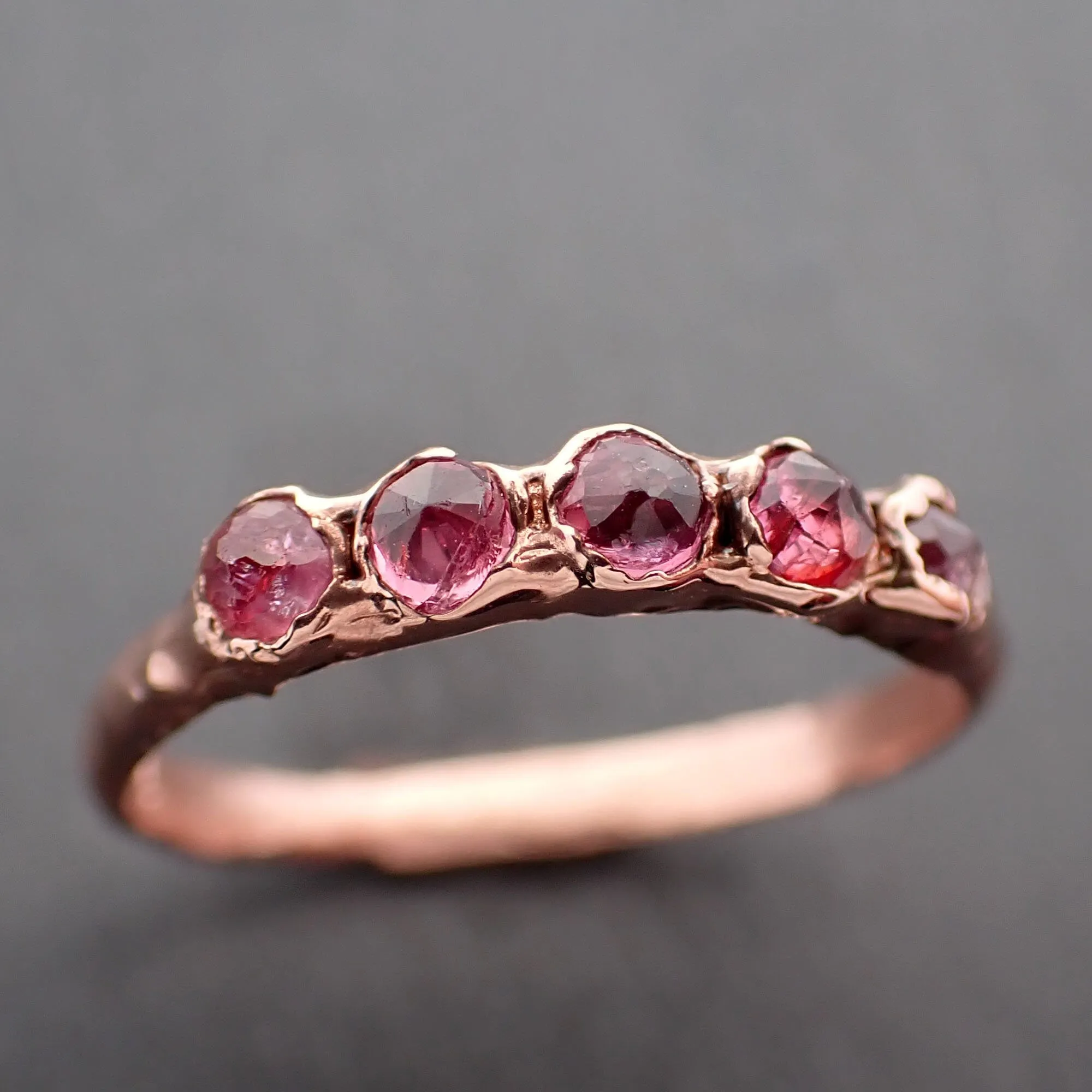 Fancy cut Ruby Rose Gold Ring Gemstone Solitaire recycled 14k statement cocktail statement 3336