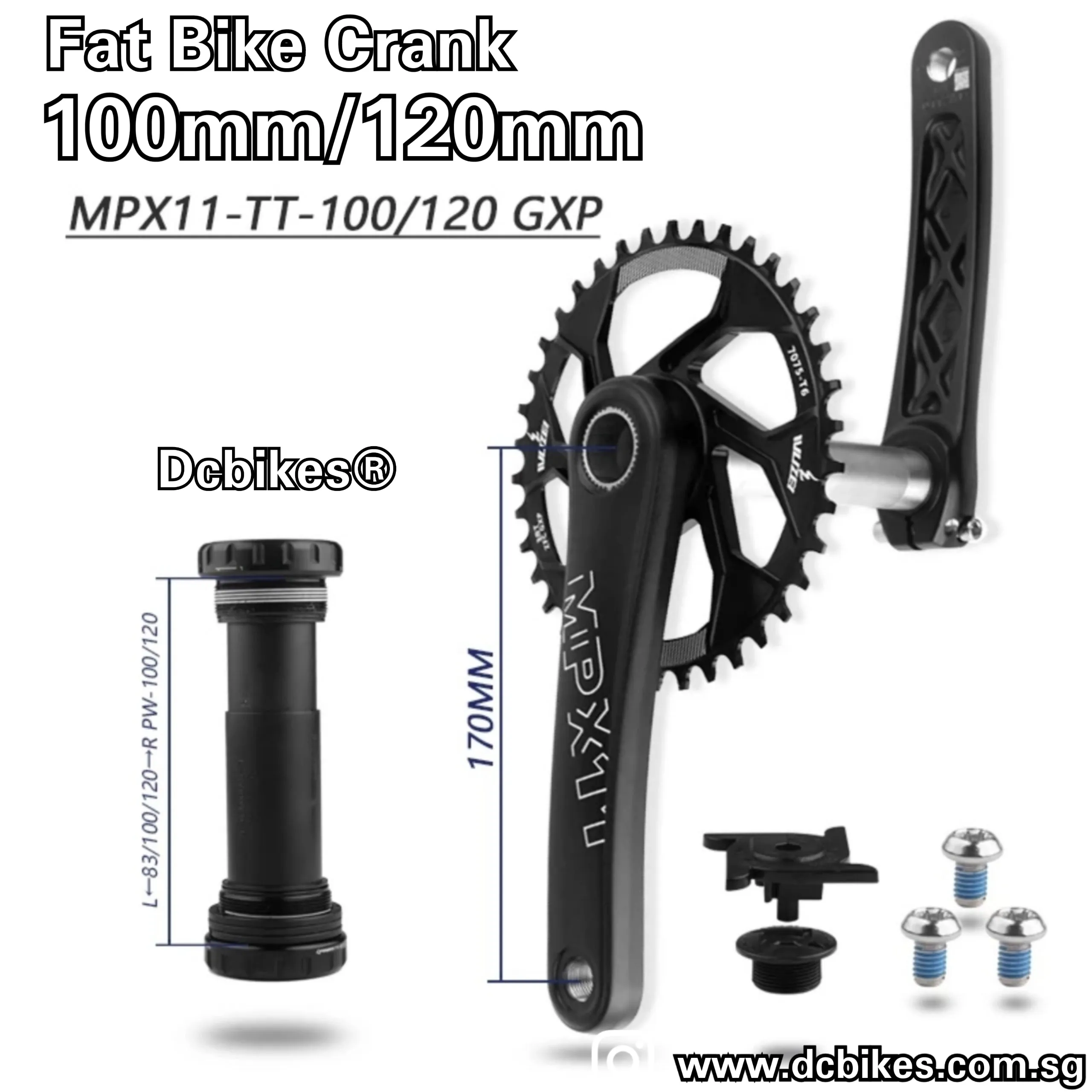 Fat Bike 32T MPX-11 Direct Mount 100mm/120mm Crank   Threaded Bottom Bracket BB