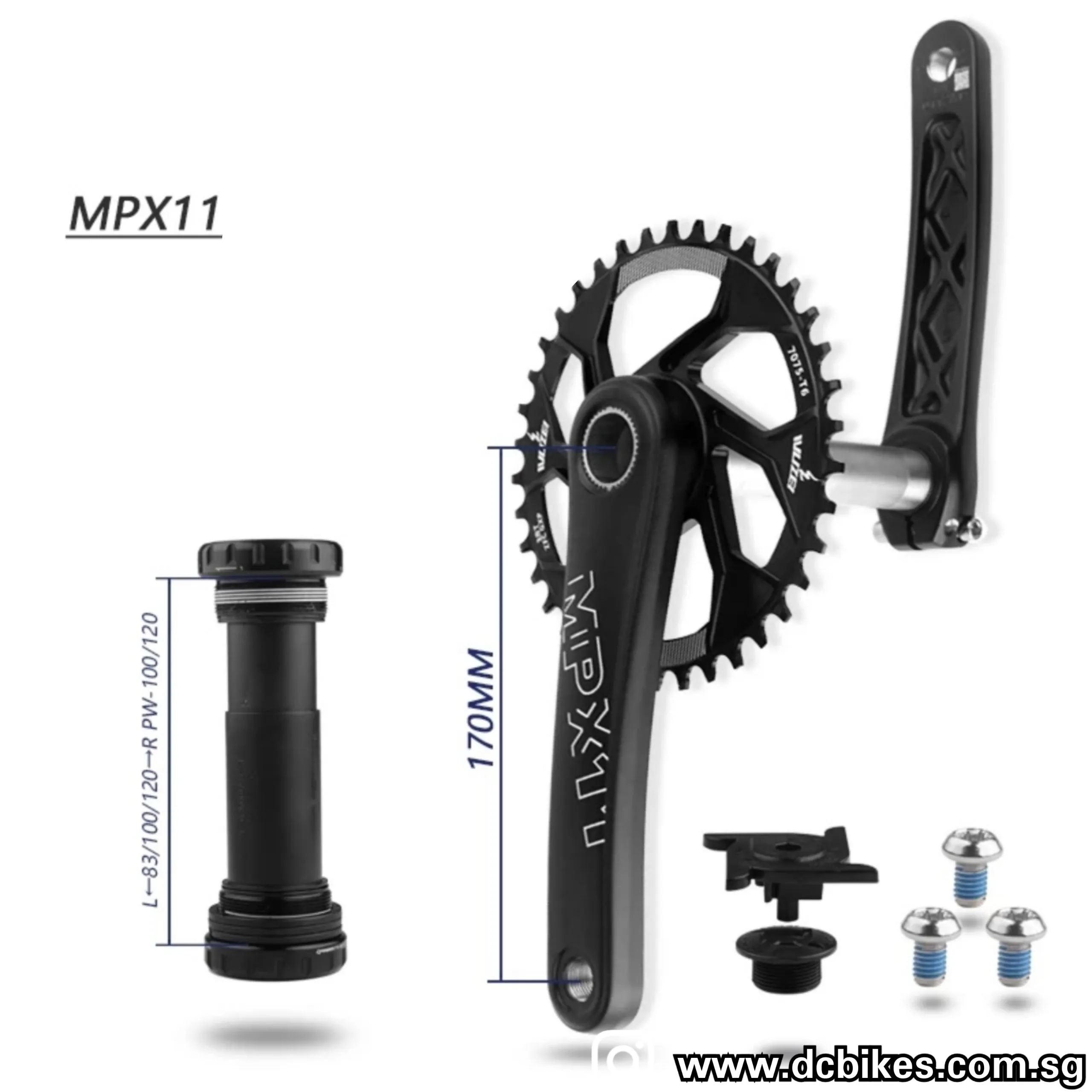 Fat Bike 32T MPX-11 Direct Mount 100mm/120mm Crank   Threaded Bottom Bracket BB