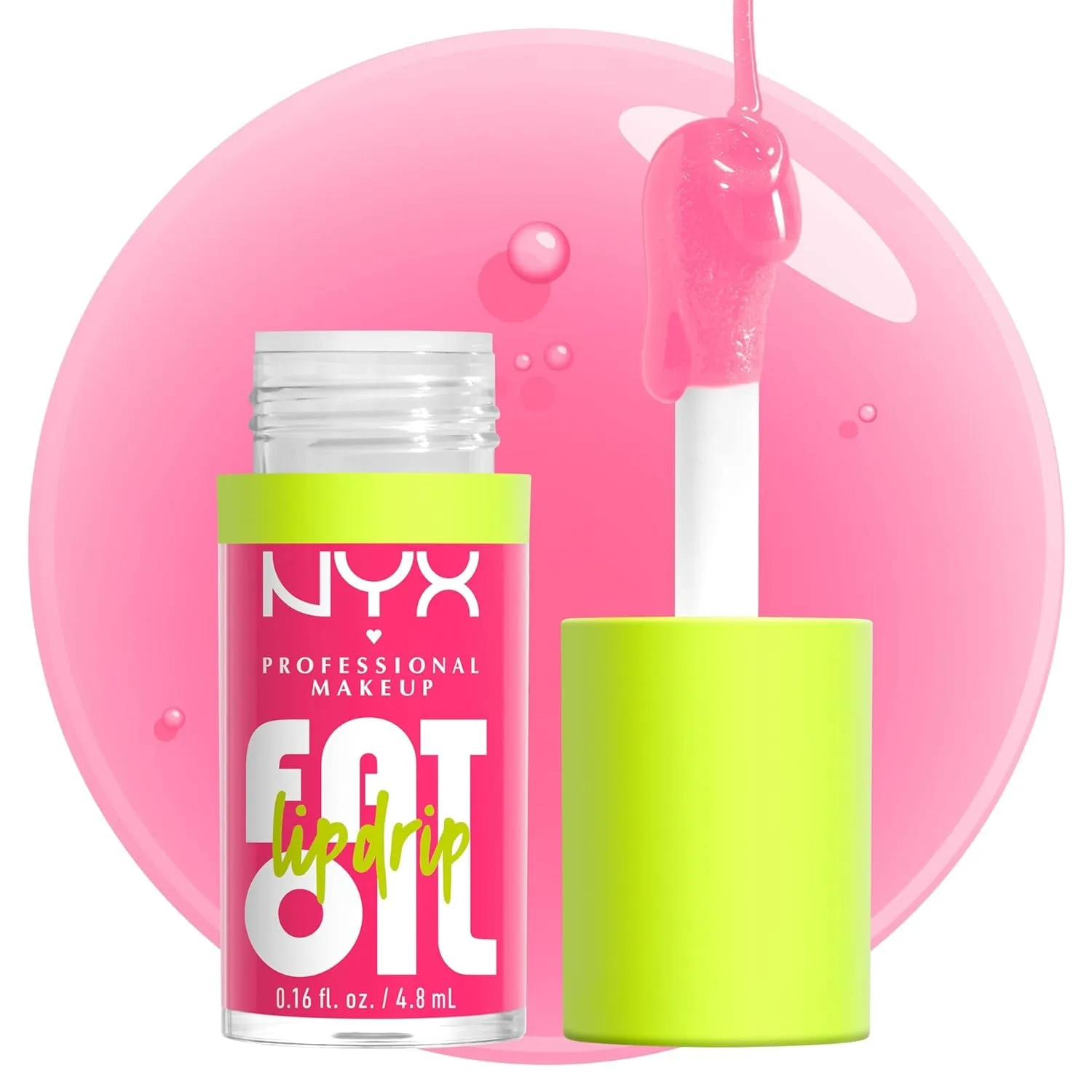 Fat Oil Lip Drip, Moisturizing, Shiny and Vegan Tinted Lip Gloss - Newsfeed (Rose Nude)