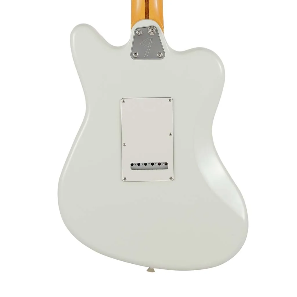 Fender Japan Ltd Ed Super Sonic Electric Guitar, RW FB, Olympic White