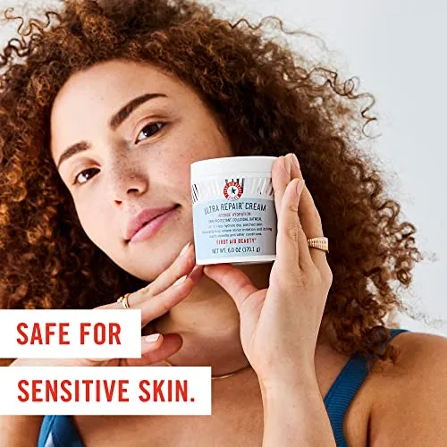 First Aid Beauty Ultra Repair Cream Intense Hydration Moisturizer for Face and Body – 6 oz.