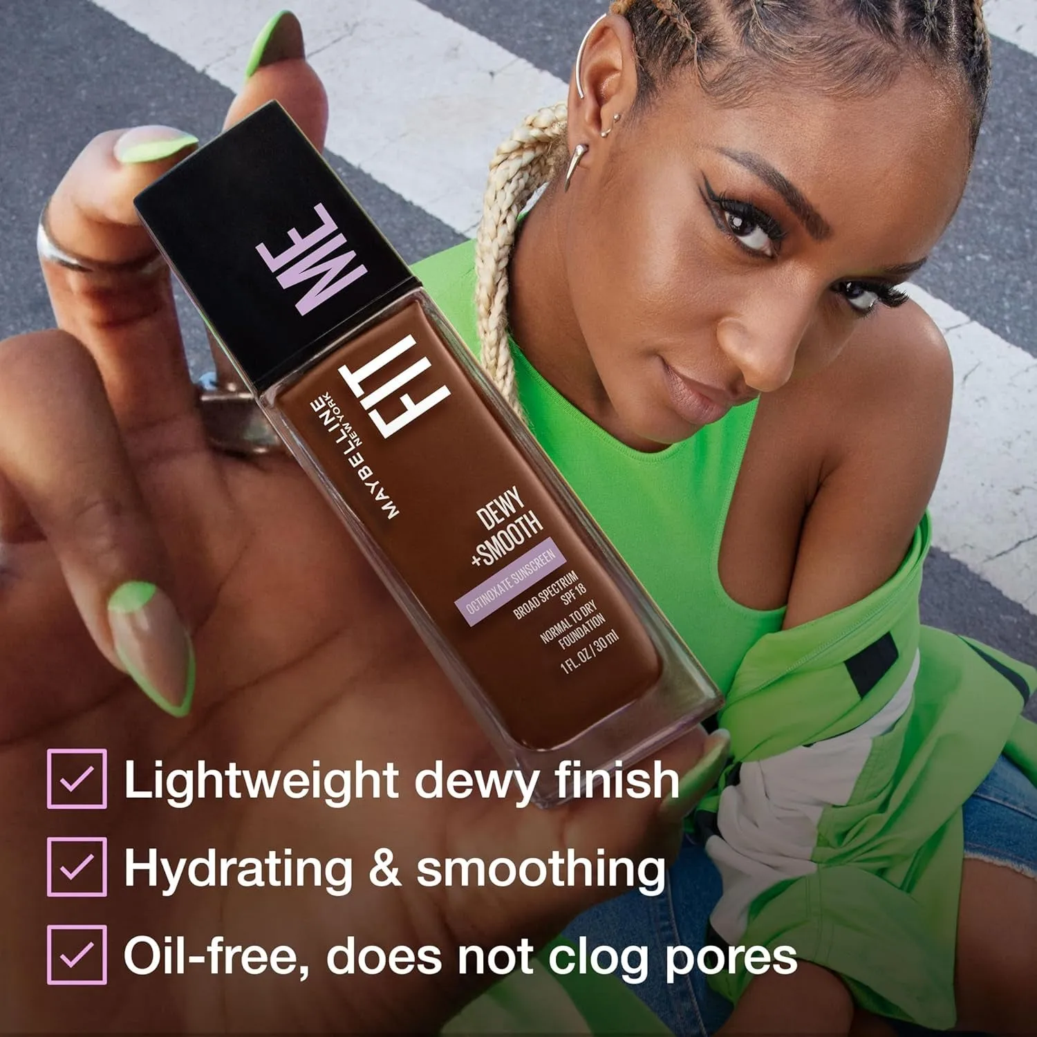 Fit Me Dewy   Smooth Liquid Foundation Makeup, Classic Ivory, 1 Count (Packaging May Vary)