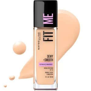 Fit Me Dewy   Smooth Liquid Foundation Makeup, Classic Ivory, 1 Count (Packaging May Vary)