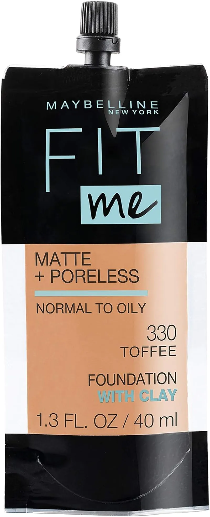 Fit Me Matte   Poreless Liquid Oil-Free Foundation Makeup, Classic Ivory, 1 Count (Packaging May Vary)