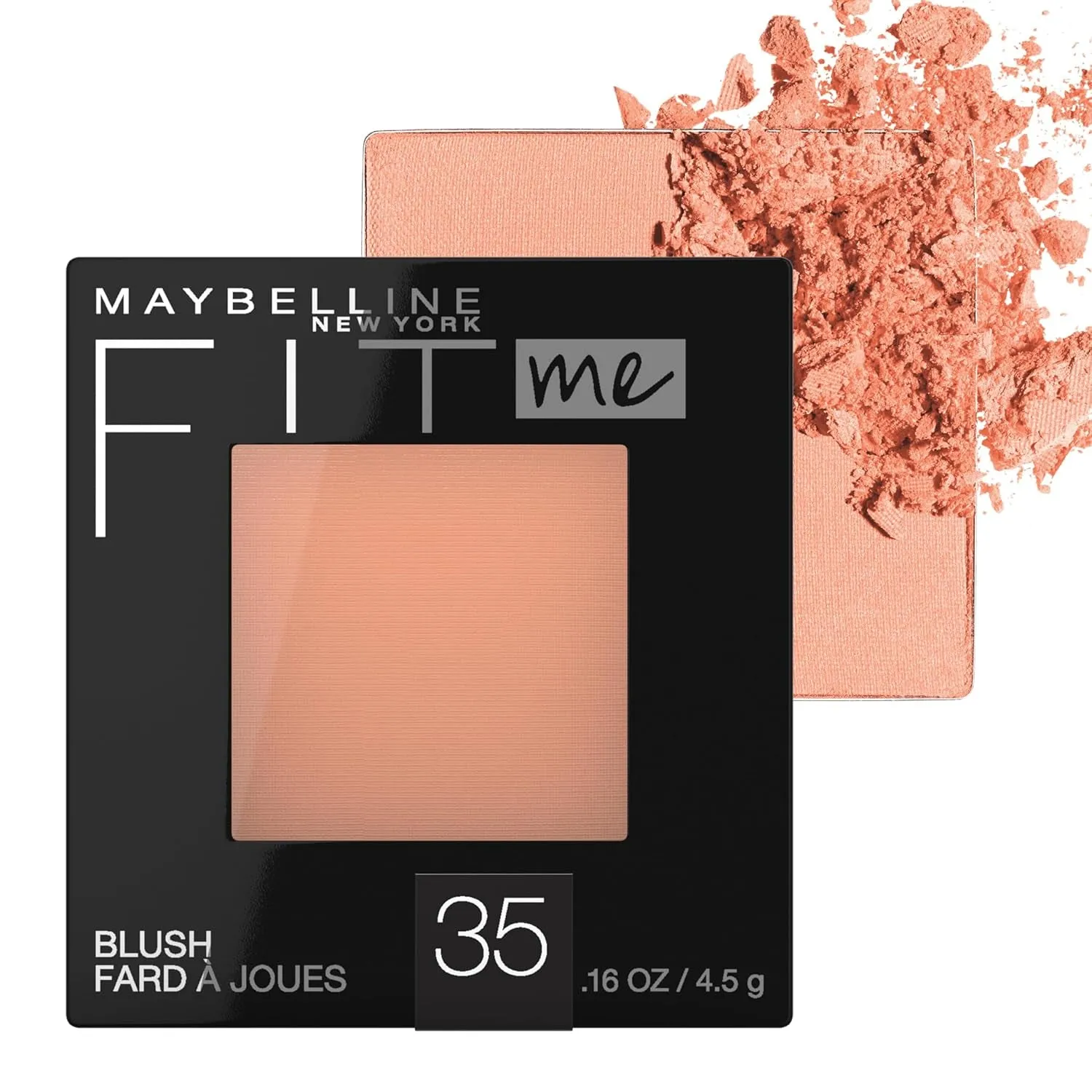 Fit Me Powder Blush, Lightweight, Smooth, Blendable, Long-Lasting All-Day Face Enhancing Makeup Color, Mauve, 1 Count