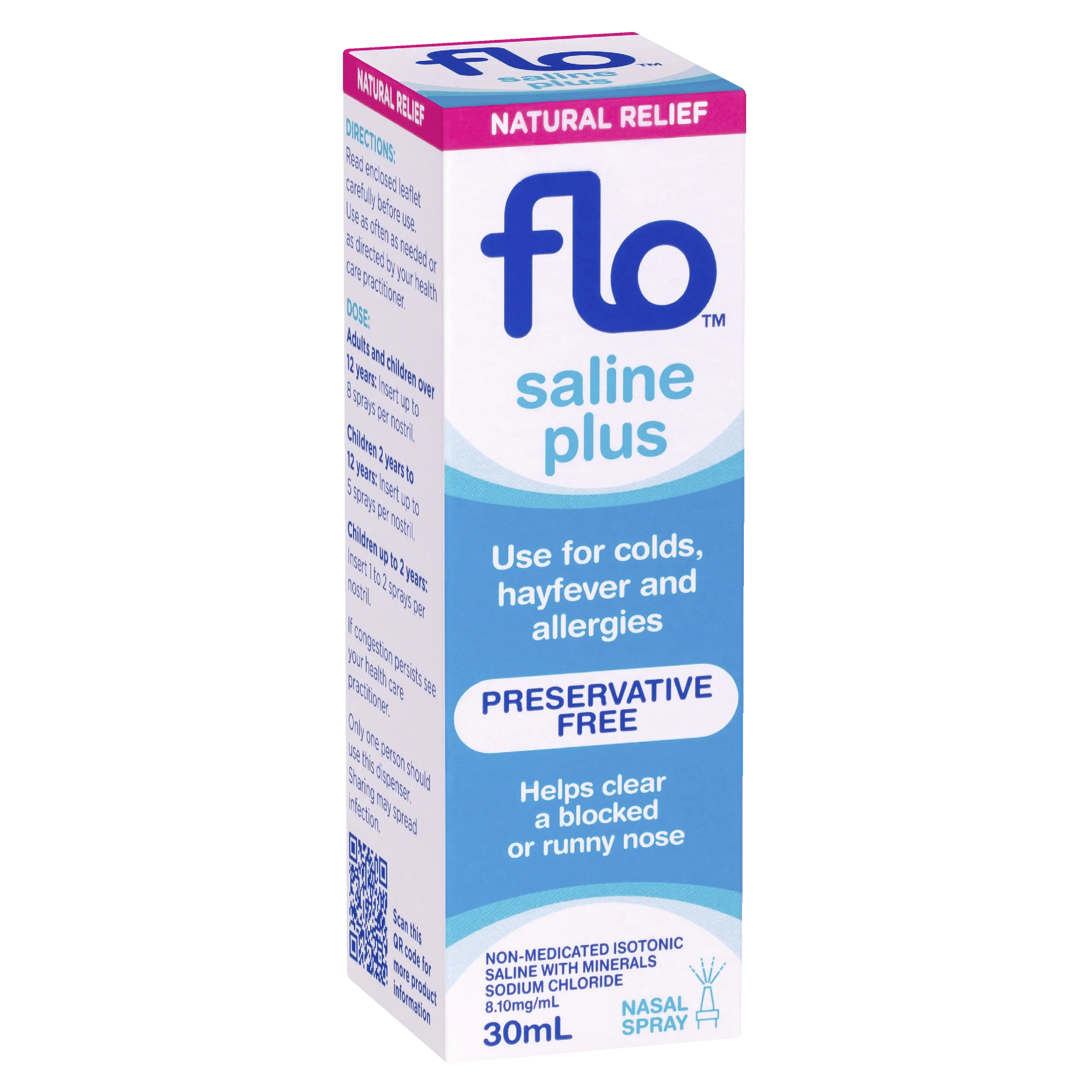 FLO Saline Plus Nasal Spray