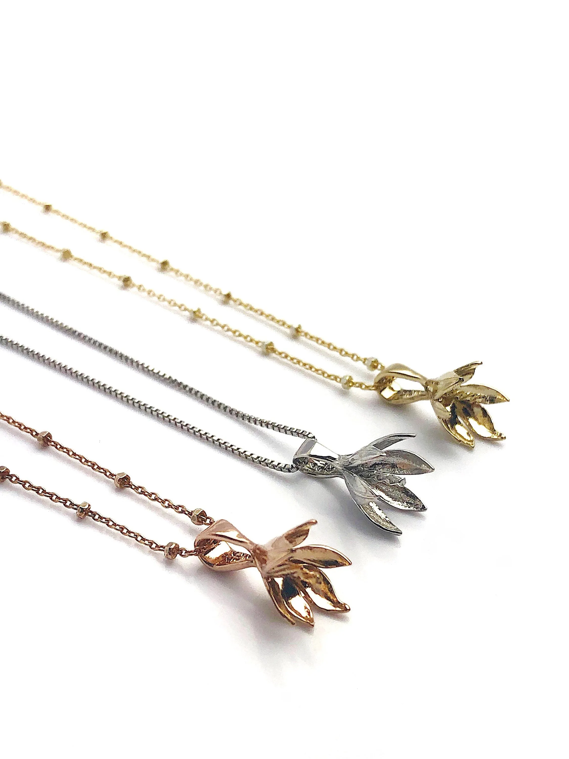 Flower Pearl Pendant Setting - 14K Yellow Gold, Rose Gold, White Gold - Setting only - No pearl included. TP41