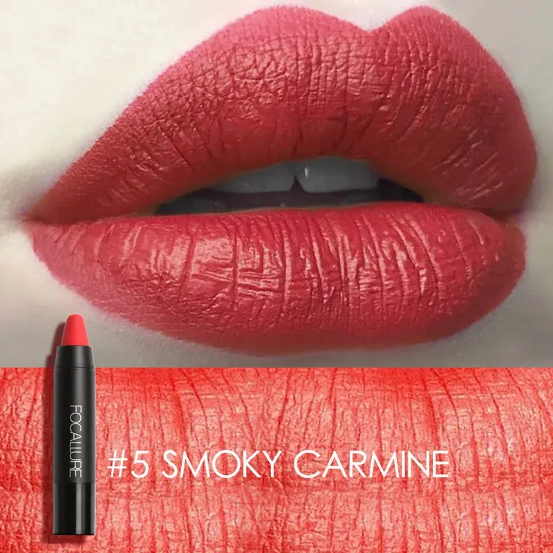 FOCALLURE 31-Color Matte Lipstick Pencil, Long-Lasting & Waterproof