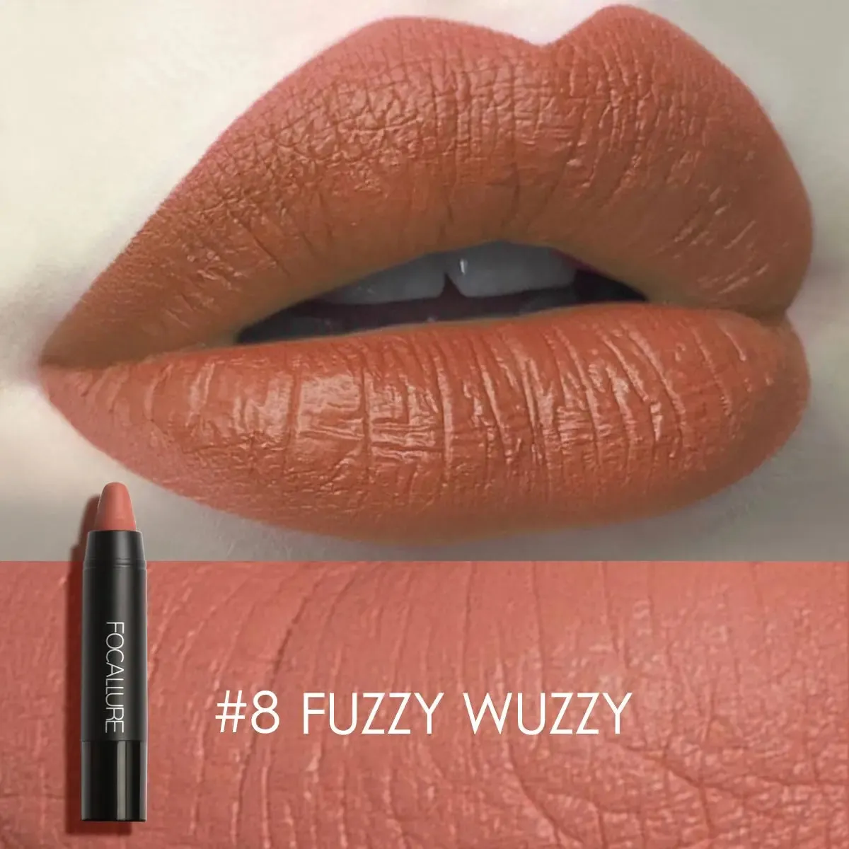 FOCALLURE 31-Color Matte Lipstick Pencil, Long-Lasting & Waterproof