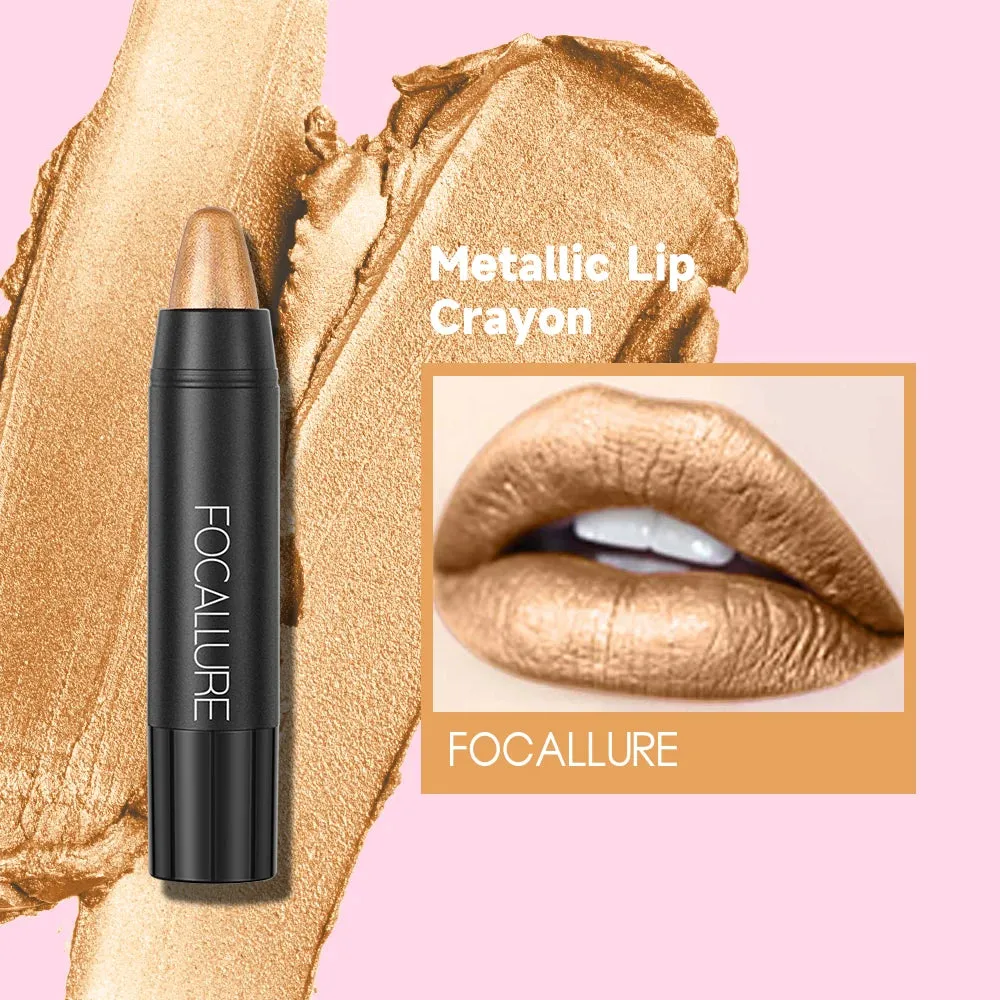 FOCALLURE 31-Color Matte Lipstick Pencil, Long-Lasting & Waterproof