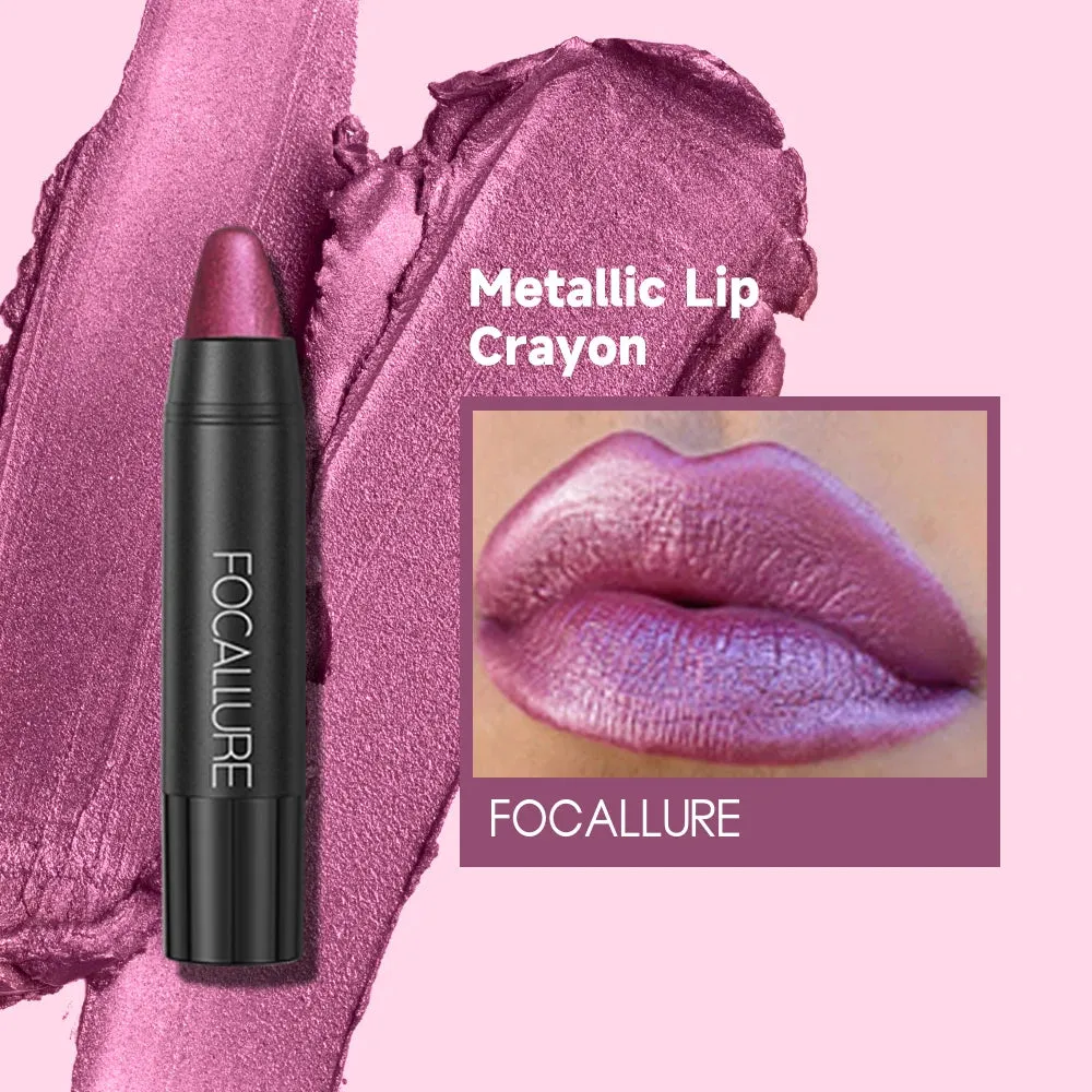 FOCALLURE 31-Color Matte Lipstick Pencil, Long-Lasting & Waterproof