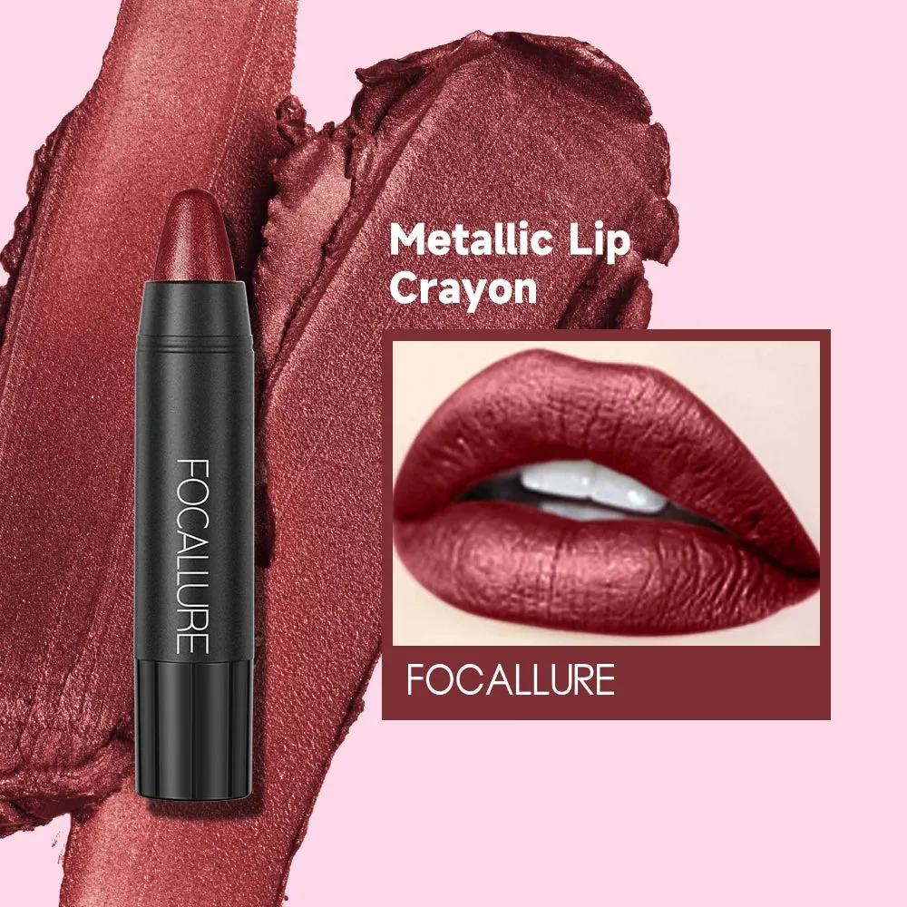 FOCALLURE 31-Color Matte Lipstick Pencil, Long-Lasting & Waterproof