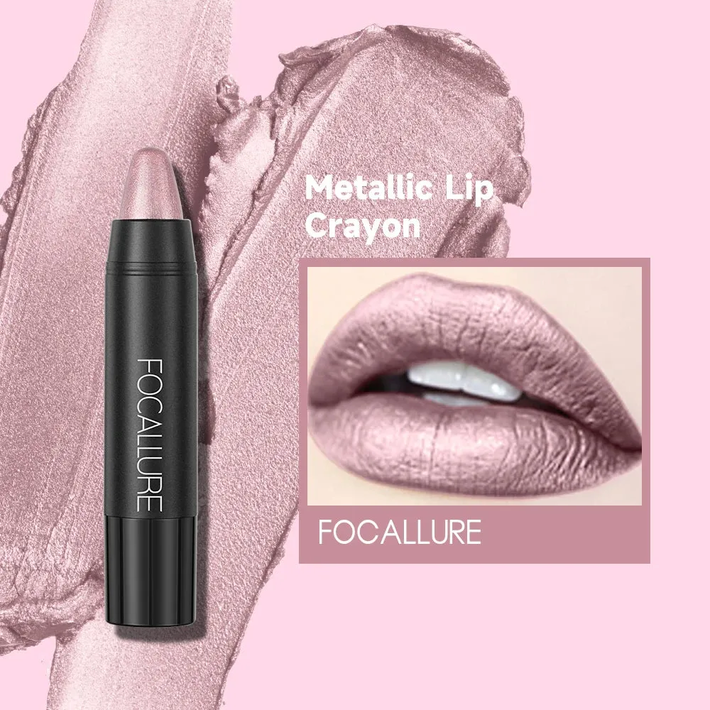 FOCALLURE 31-Color Matte Lipstick Pencil, Long-Lasting & Waterproof