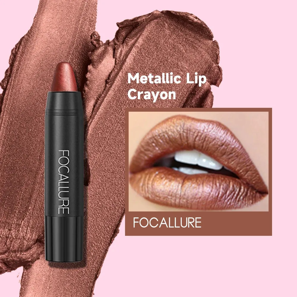 FOCALLURE 31-Color Matte Lipstick Pencil, Long-Lasting & Waterproof