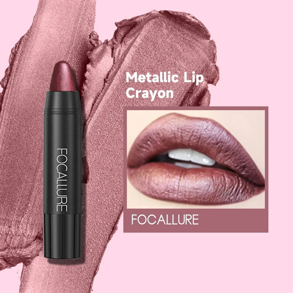 FOCALLURE 31-Color Matte Lipstick Pencil, Long-Lasting & Waterproof