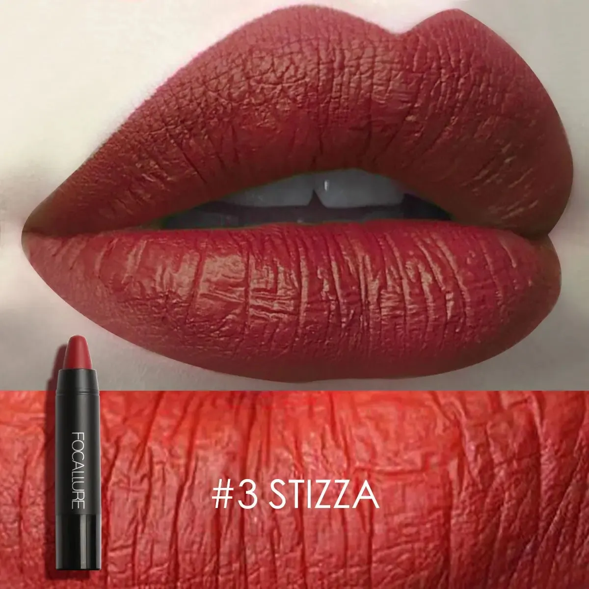 FOCALLURE 31-Color Matte Lipstick Pencil, Long-Lasting & Waterproof