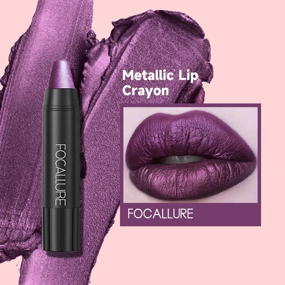 FOCALLURE 31-Color Matte Lipstick Pencil, Long-Lasting & Waterproof