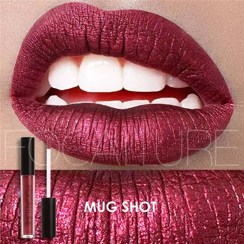 FOCALLURE Pearlescent Lip Gloss, Long-Lasting & Non-Stick