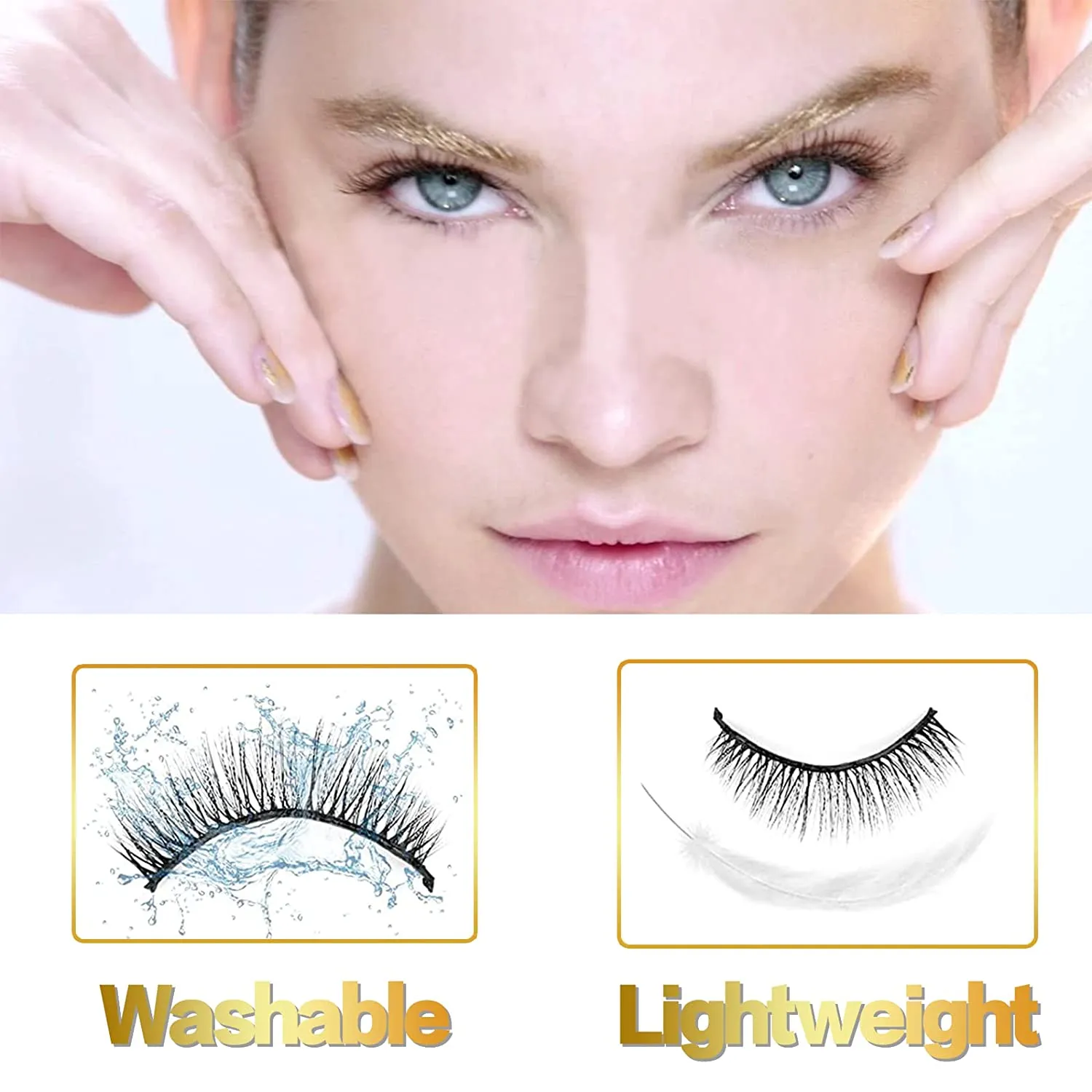 Fofosbeauty Magnetic Eyelashes Natural Look (6-Pairs)