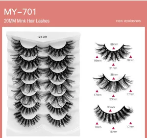 Fofosbeauty Super Fluffy Faux Mink Eyelashes Dramatic Long 【7 Pairs】