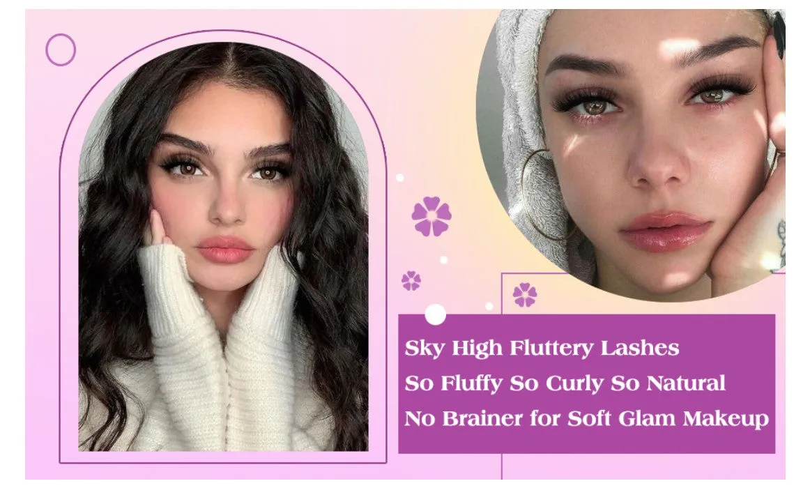 Fofosbeauty Super Fluffy Faux Mink Eyelashes Dramatic Long 【7 Pairs】