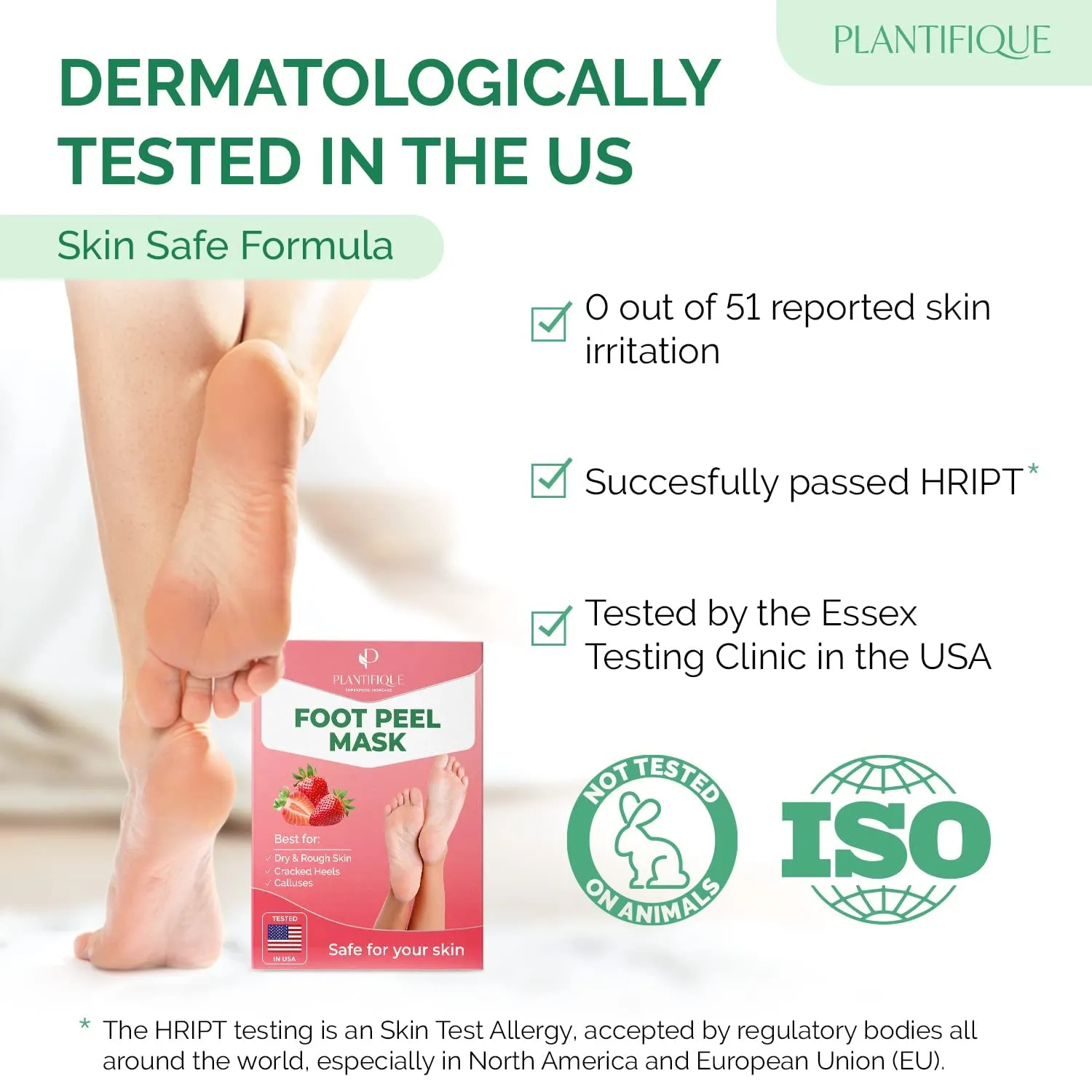 Foot Peeling Mask 2 Pack | Dermatologically Tested Repairs Heels & Removes Dry Dead Skin for Baby Soft Feet | Exfoliating Foot Peel Mask for Dry Cracked Feet | Strawberry