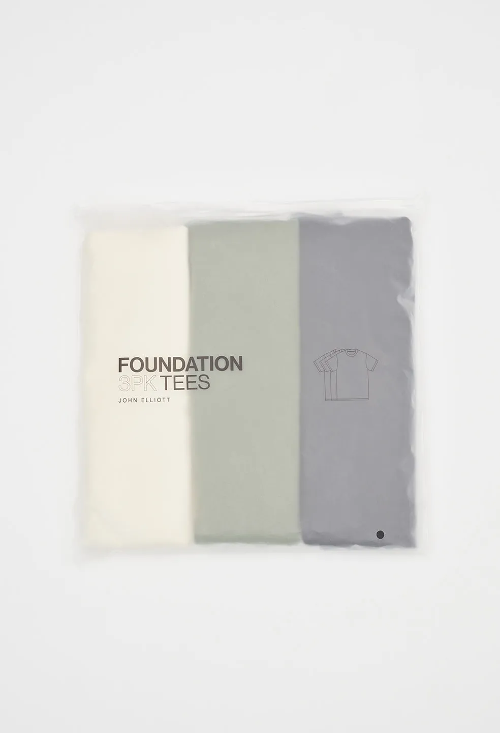 Foundation 3 Pack Tees / Natural