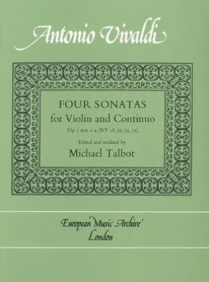 FOUR SONATAS FOR VIOLIN AND CONTINUO
