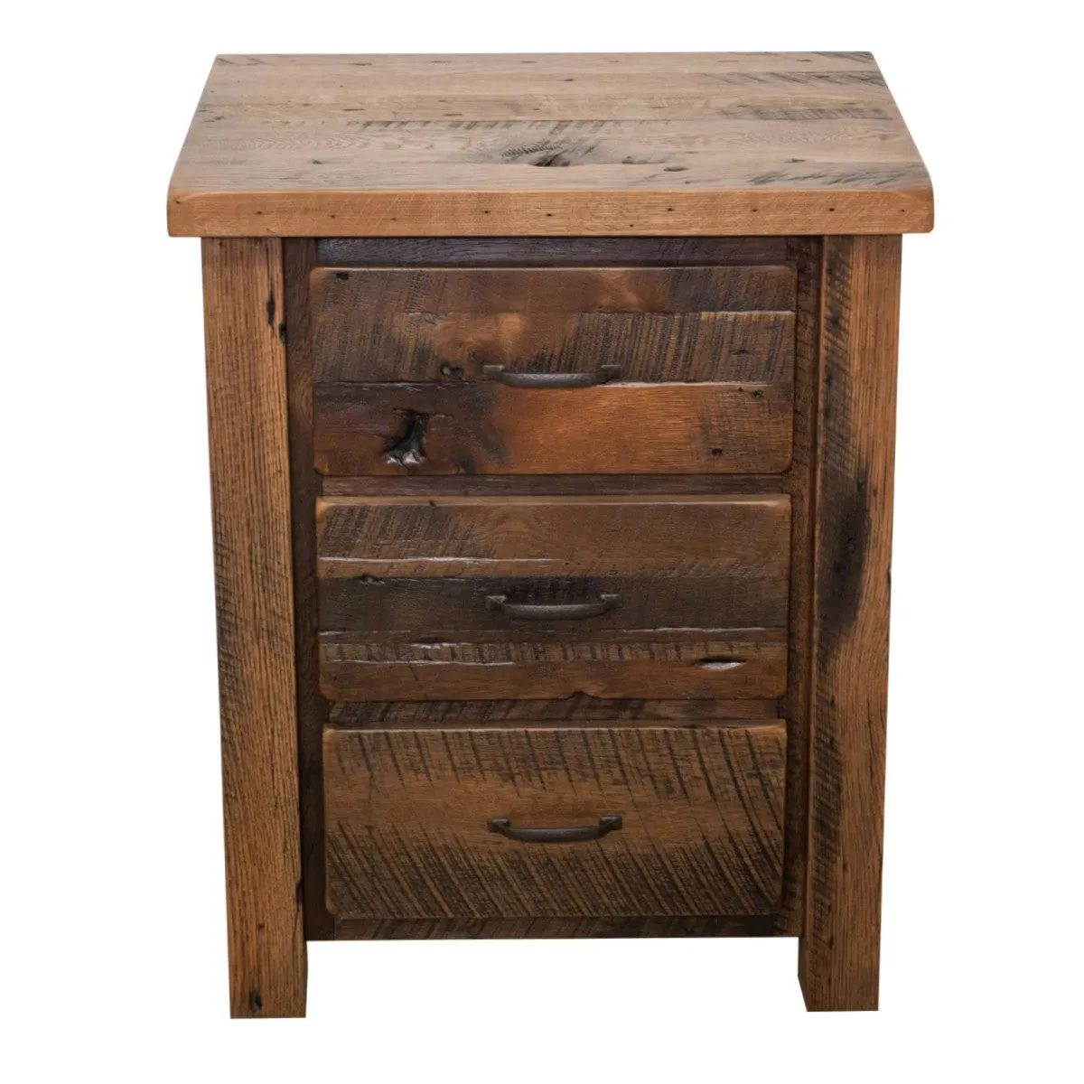 Foxfield Rustic Reclaimed Wood Nightstand