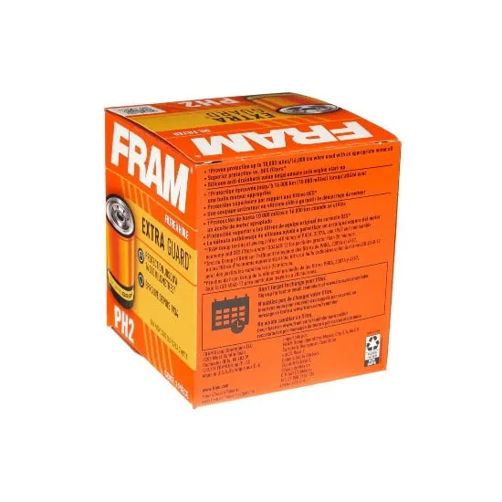 Fram Extra Guard Oil Filter Spin-On PH2 Ford Falcon BF - on, M22x1.5 Thread