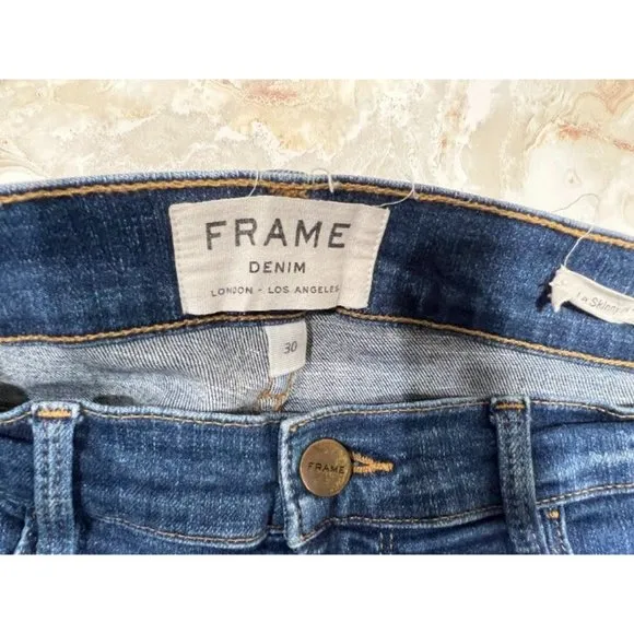 Frame Denim Le Skinny de Jeanne hem  cropped size 30‎