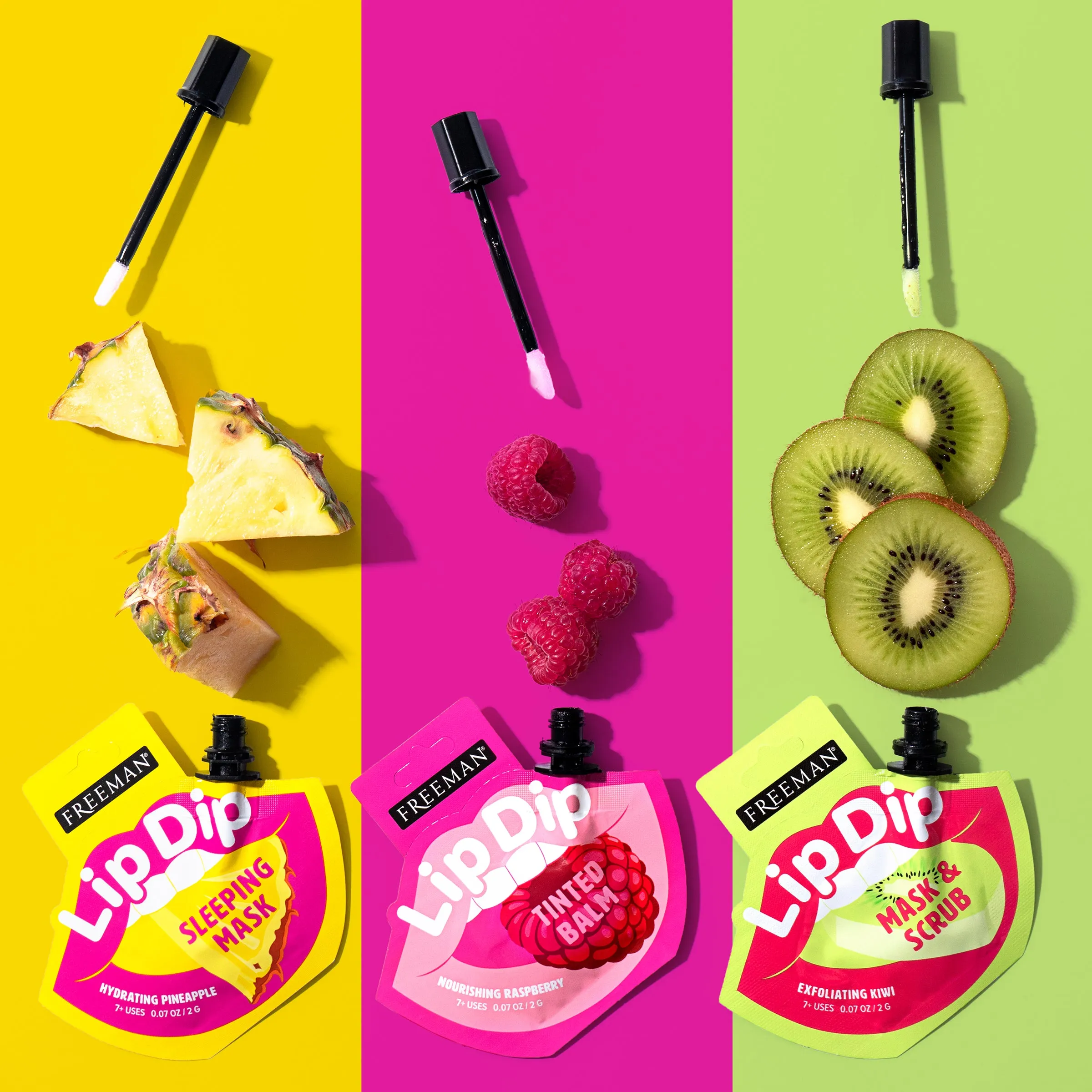 Freeman Beauty Lip Dip Nourishing Raspberry Tinted Balm