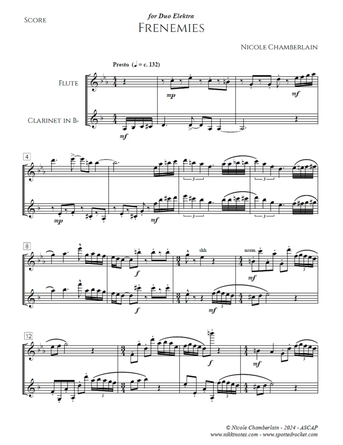 Frenemies (Flute and Clarinet)