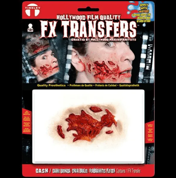 Gash Halloween Professional Makeup 3D FX Transfer