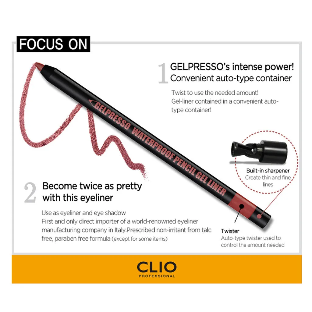 Gelpresso Waterproof Pencil Gel Liner 0.56g
