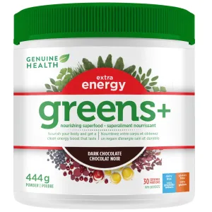 Genuine Health Greens  Extra Energy - Dark Chocolate 444g