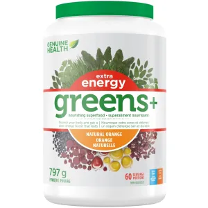 Genuine Health Greens  Extra Energy - Natural Orange 797g