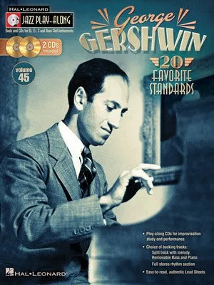 GEORGE GERSHWIN JAZZ PLAYALONG V45 BK/CD