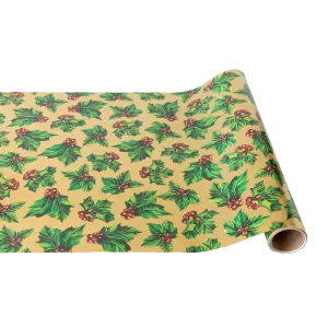 Gilded Holly Paper Table Runner