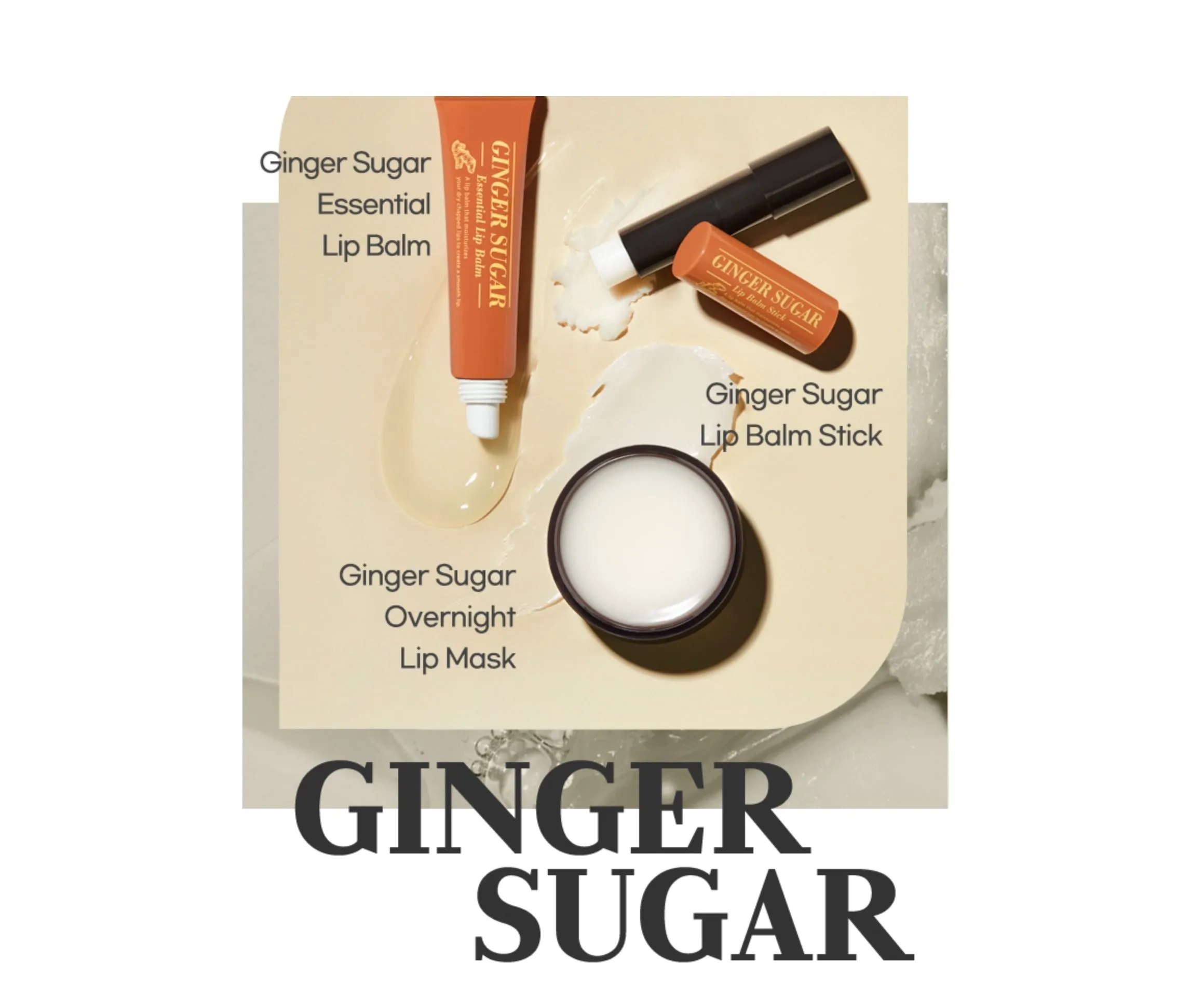 Ginger Sugar Lip Balm Stick 3.7g