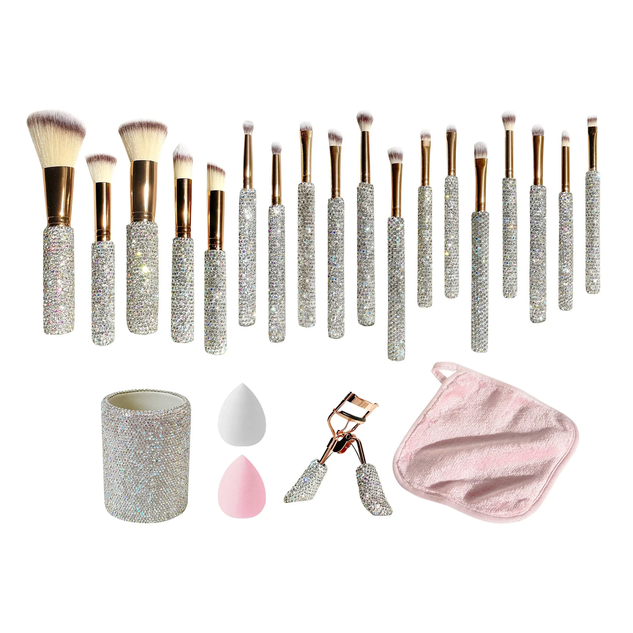 Glitz & Glam | SILVER 28pc Essentials Collection Brush Set | MU8811