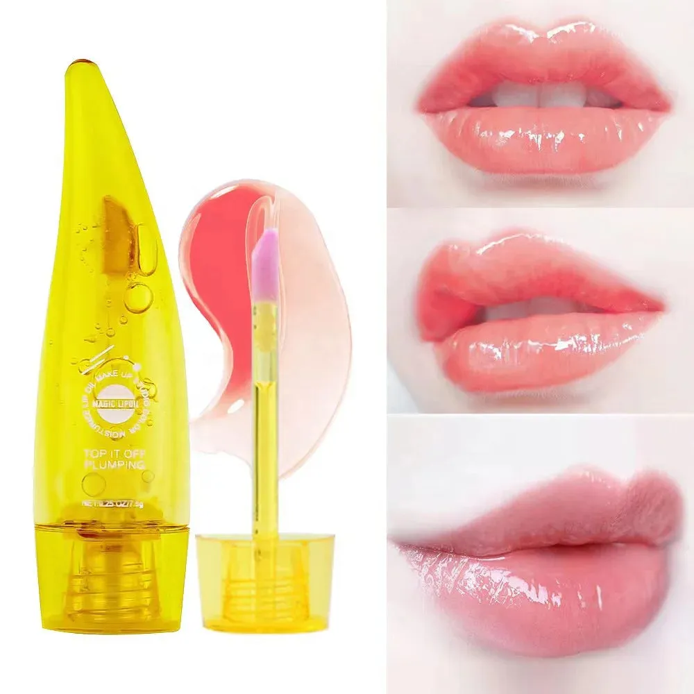 Gloss lip tint pink color with Aloe Vera