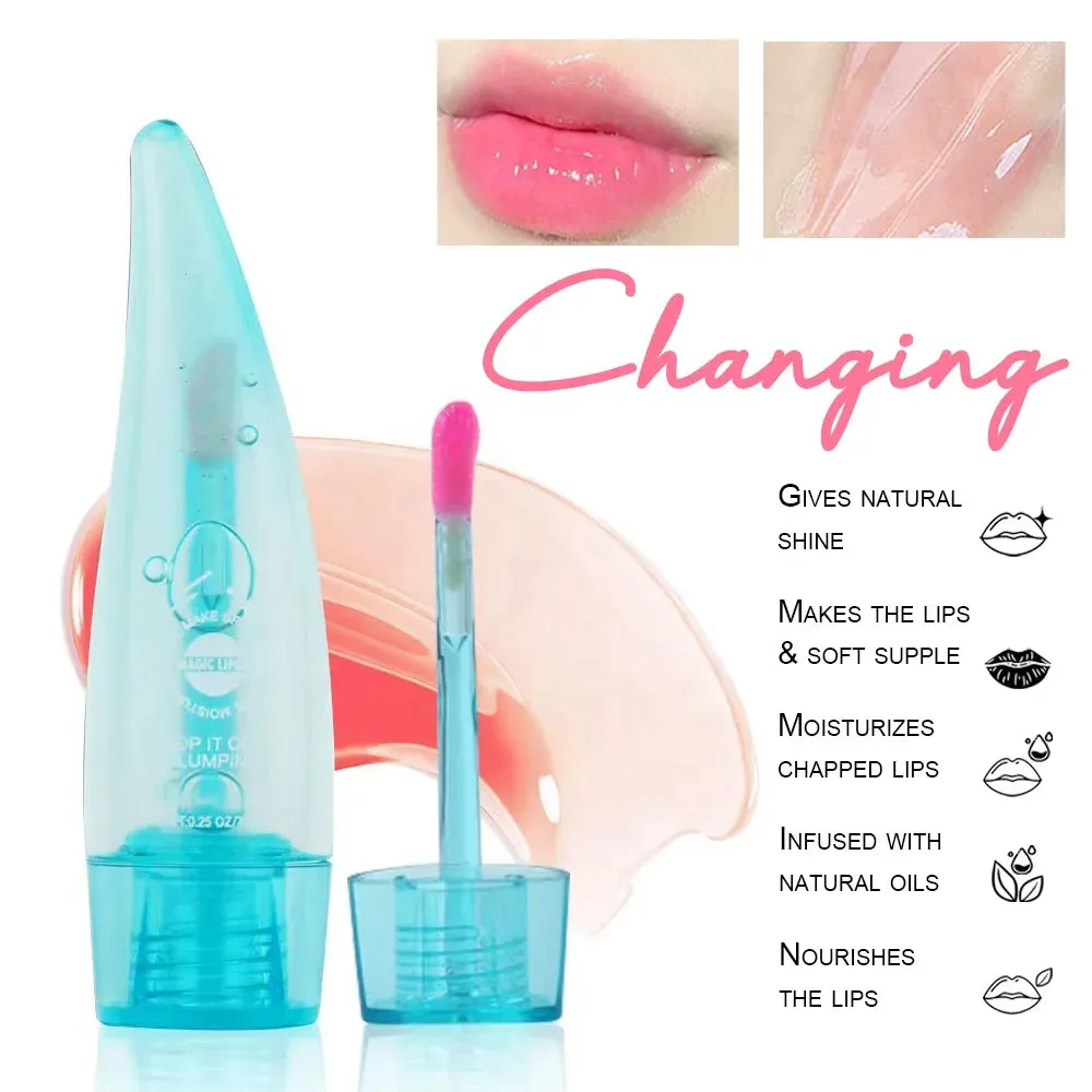 Gloss lip tint pink color with Aloe Vera
