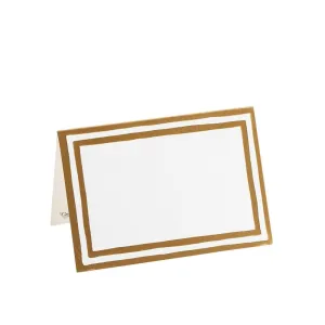 Gold Border Place Cards